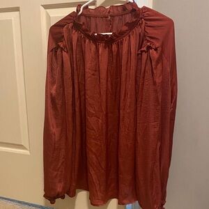 Chic Rust Blouse for Women